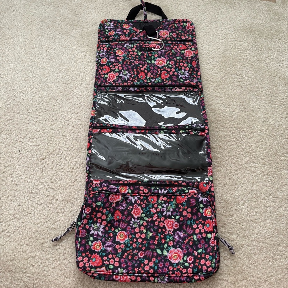 Vera Bradley Floral Travel Toiletries/Makeup Bag - Picture 2 of 9